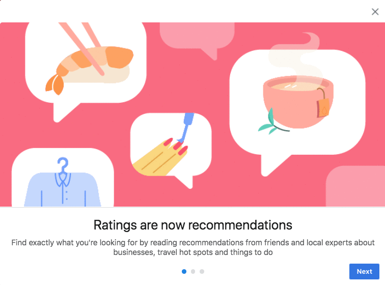 Facebook Transitions Reviews from Star-Ratings to Recommendations