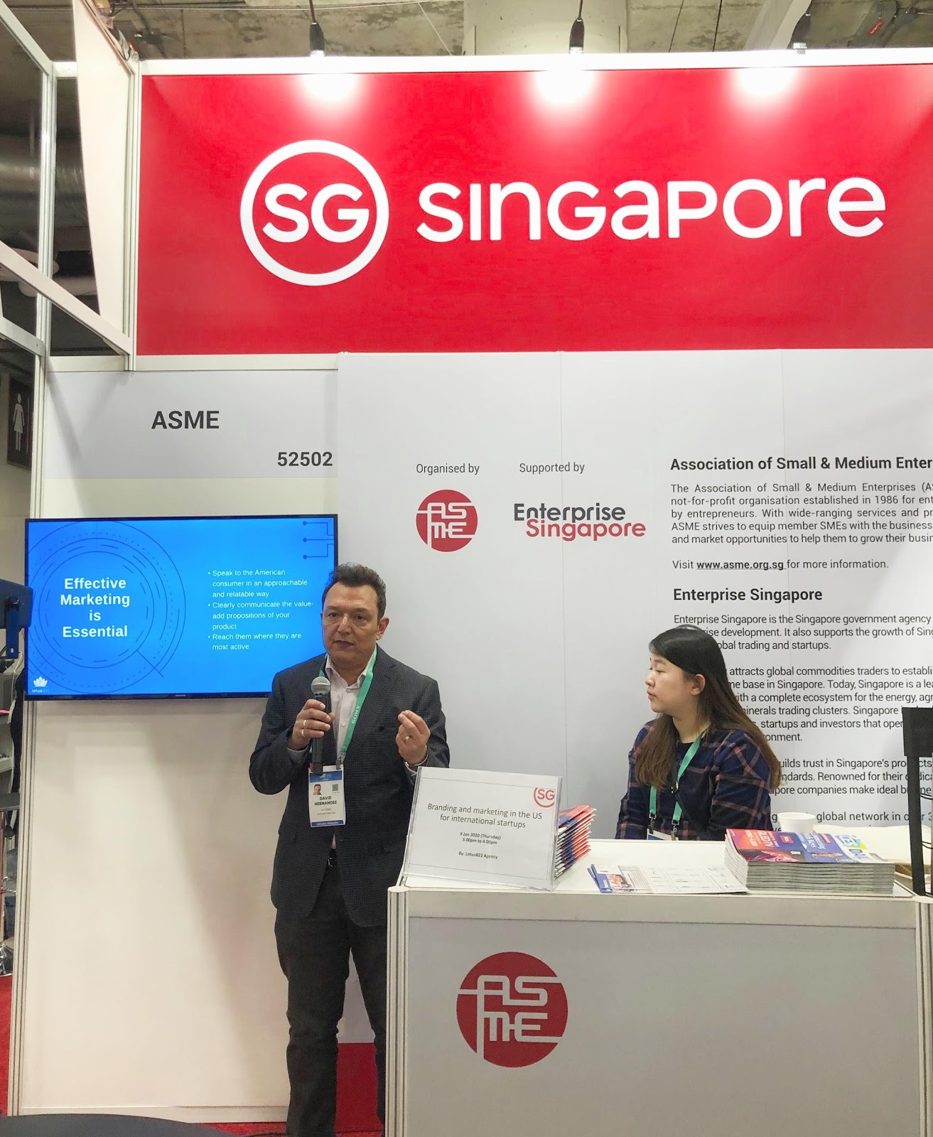 David Hernandez Talks at Enterprise Singapore