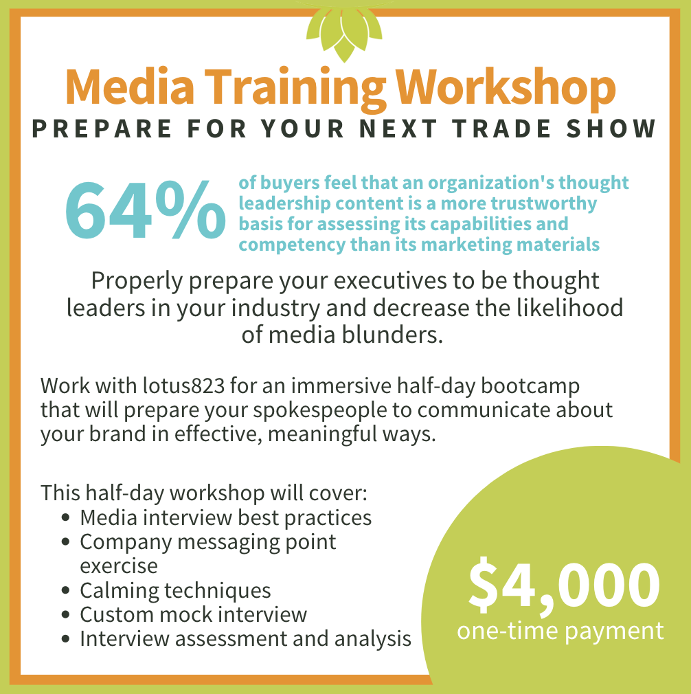 Media Training for Trade Shows