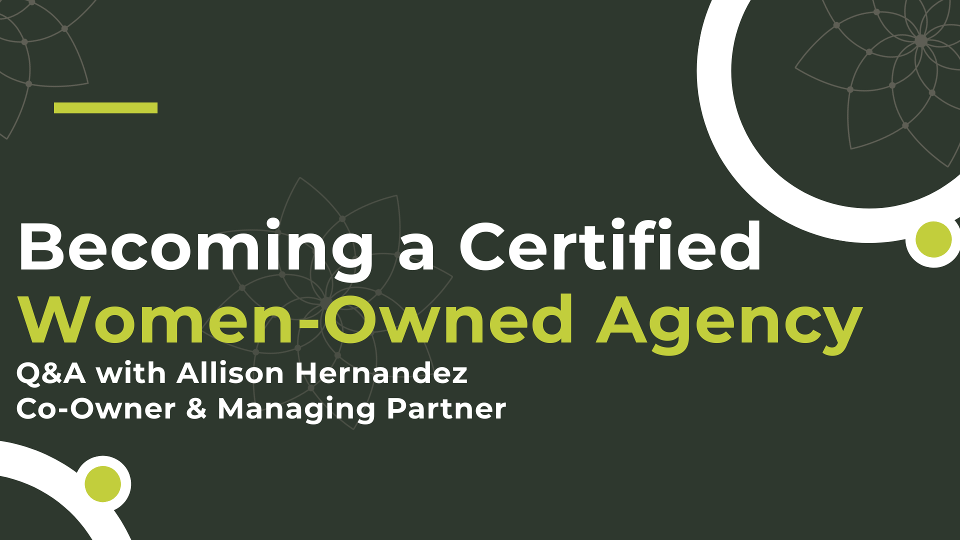 Becoming a Certified Women-Owned Agency
