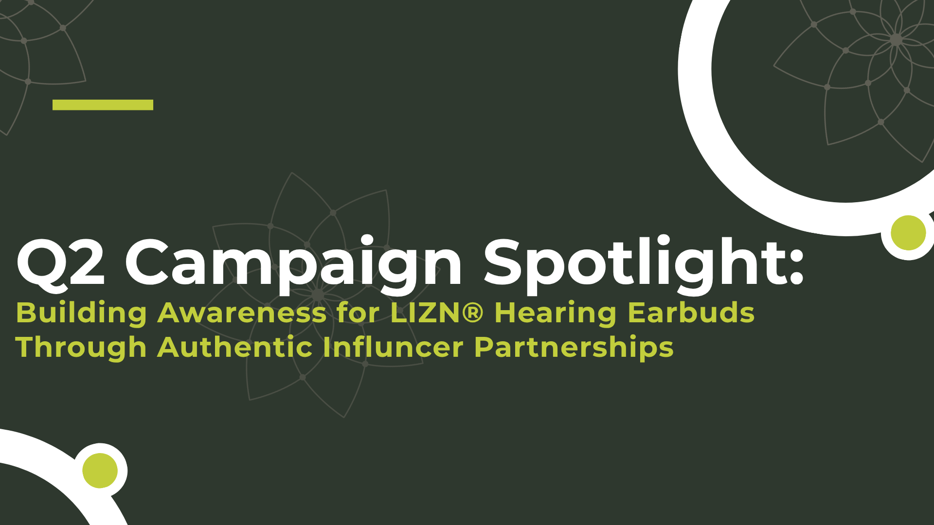 Q2 Campaign Spotlight: Building Awareness for LIZN® Hearing Earbuds Through Authentic Influencer Partnerships